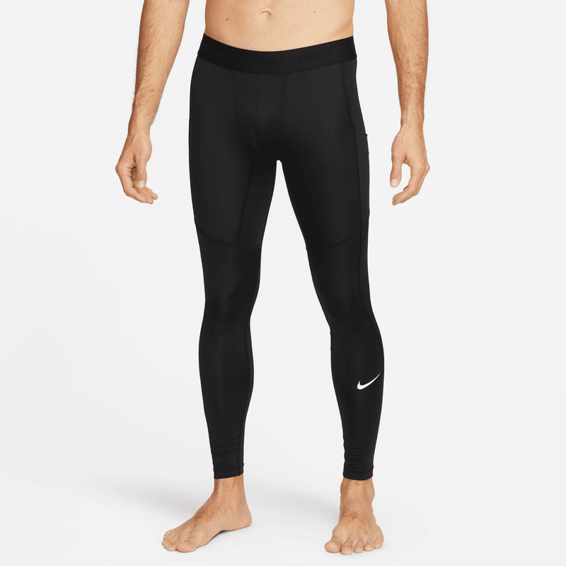 Nike Pro Men's Dri-FIT Fitness Tights 'Black/White'