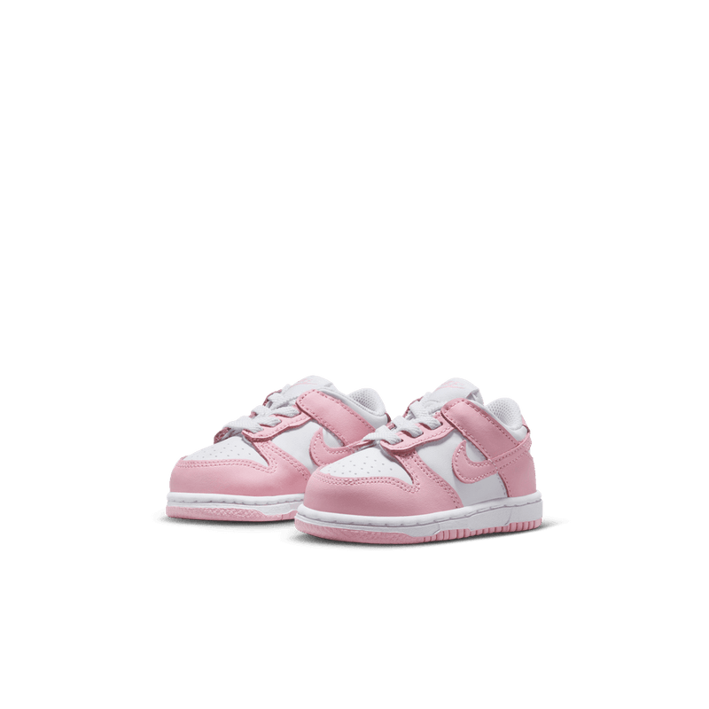 Nike Dunk Low Baby/Toddler Shoes (TDE) 'White/Pink'