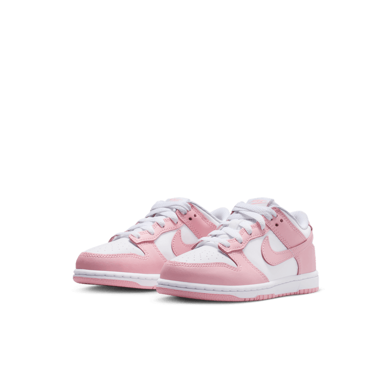 Nike Dunk Low Little Kids' Shoes (PSE) 'White/Pink'