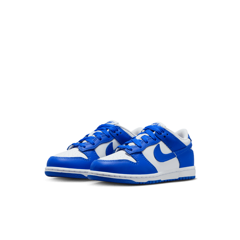 Nike Dunk Low Little Kids' Shoes (PSE) 'White/Hyper Royal'