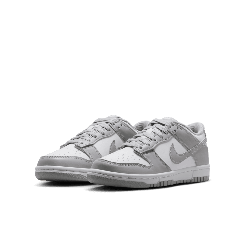 Nike Dunk Low Big Kids' Shoes (GS) 'White/Smoke Grey'