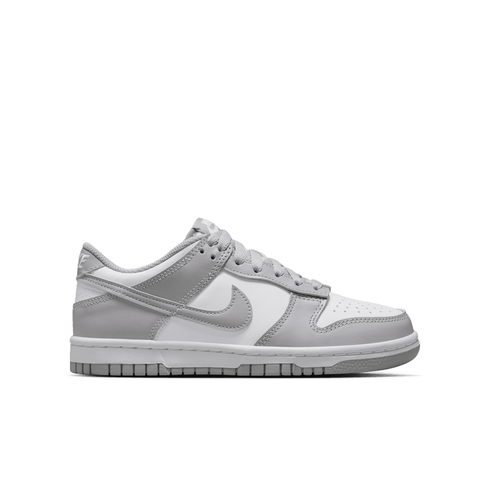 Nike Dunk Low Big Kids' Shoes (GS) 'White/Smoke Grey'