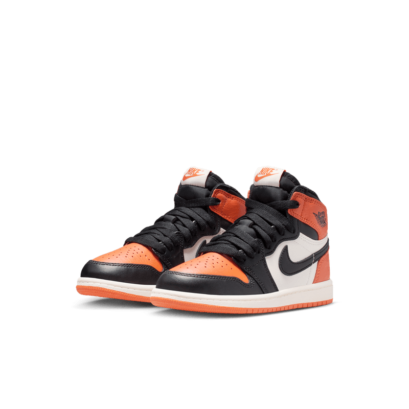 Jordan 1 Retro High OG Little Kids' Shoes (PS) 'Black/Starfish'