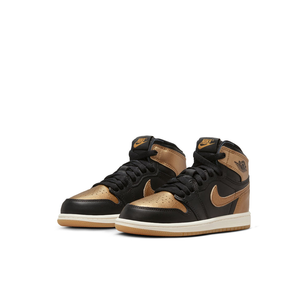 Jordan 1 Retro High OG "Black and Gold" Little Kids' Shoes (PS) 'Black/Gold'