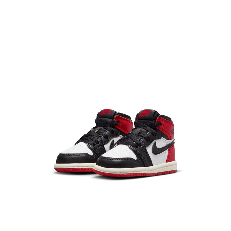 Jordan 1 Retro High OG "Black Toe" Baby/Toddler Shoes (TD) 'White/Black/Red/Sail'