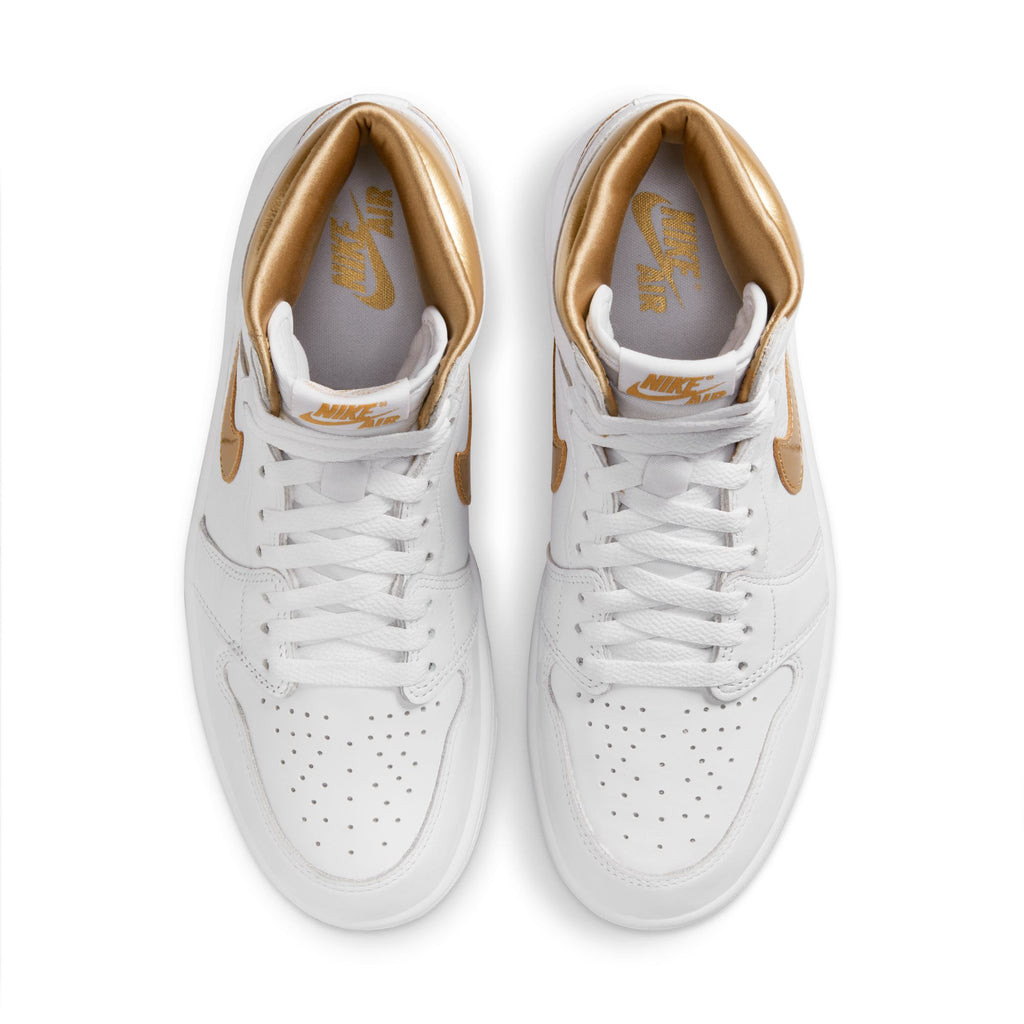 Air Jordan 1 Retro High OG "White and Gold" Women's Shoes 'White/Gold'