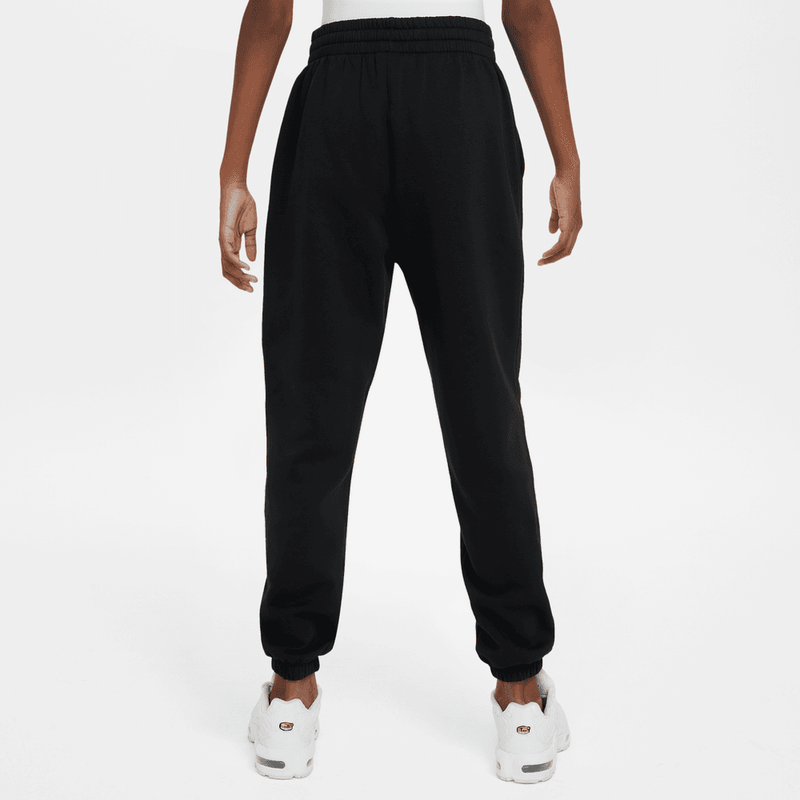 Nike Sportswear Club Fleece Big Kids' Loose Pants 'Black/White'