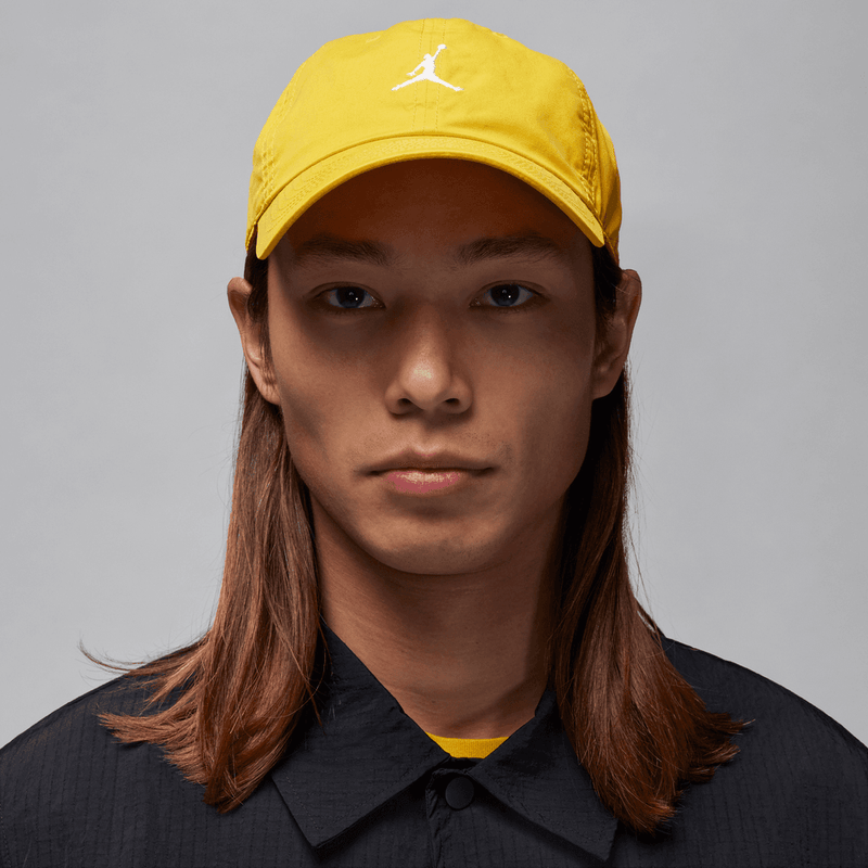 Jordan Club Cap Adjustable Unstructured Hat 'Yellow Ochre/White'