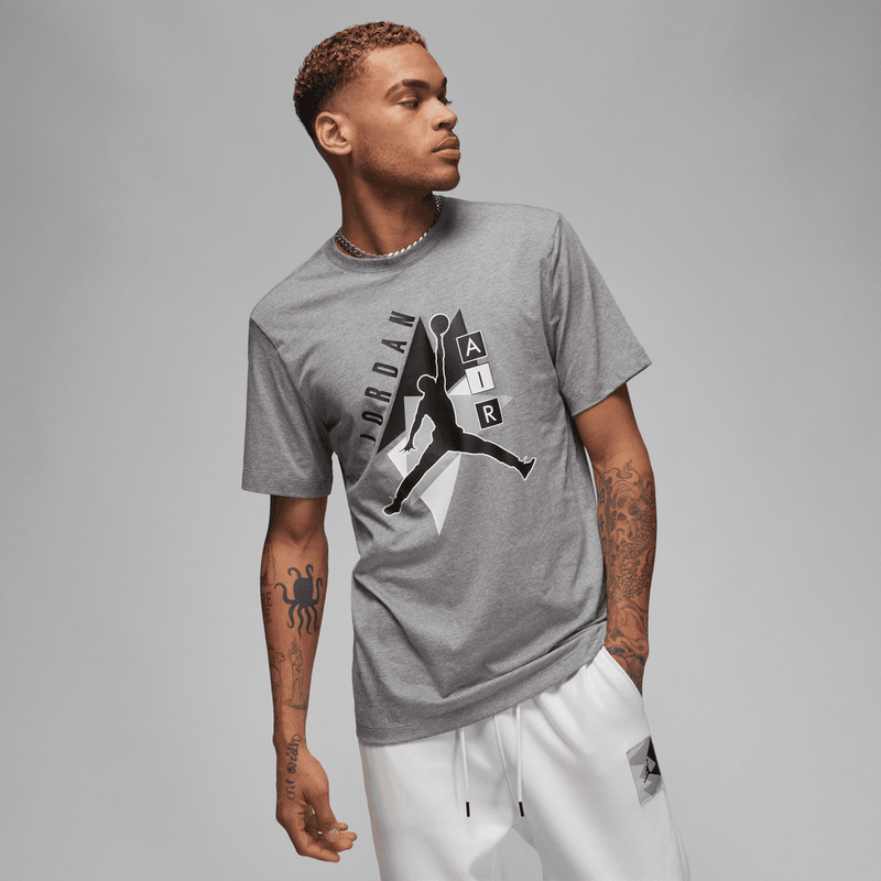 Jordan Brand Men's T-Shirt 'Carbon Heather/White/Black'