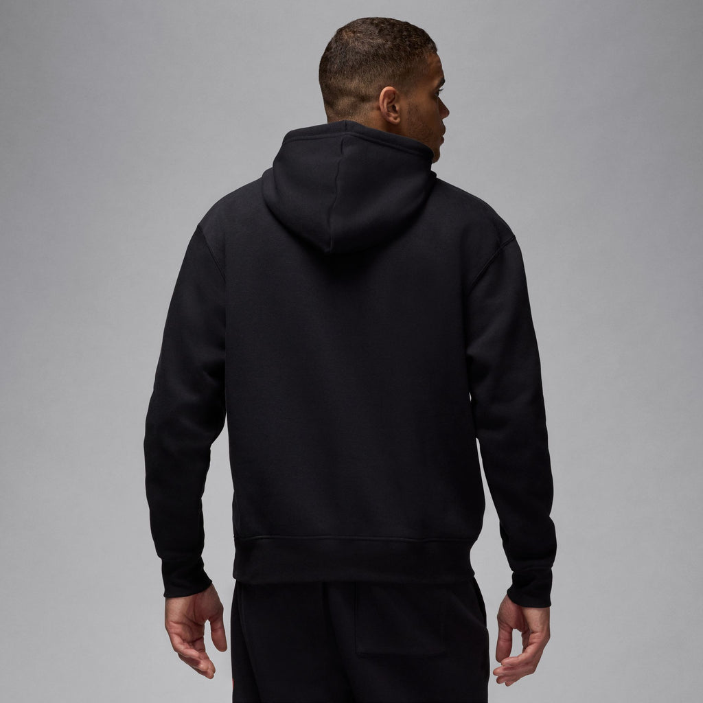 Jordan Essentials Men's Fleece Hoodie 'Black/Red'