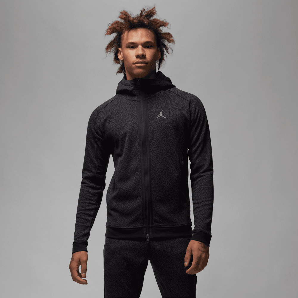 Jordan Dri-FIT Sport Men's Full-Zip Hoodie 'Black/Shadow/Grey'