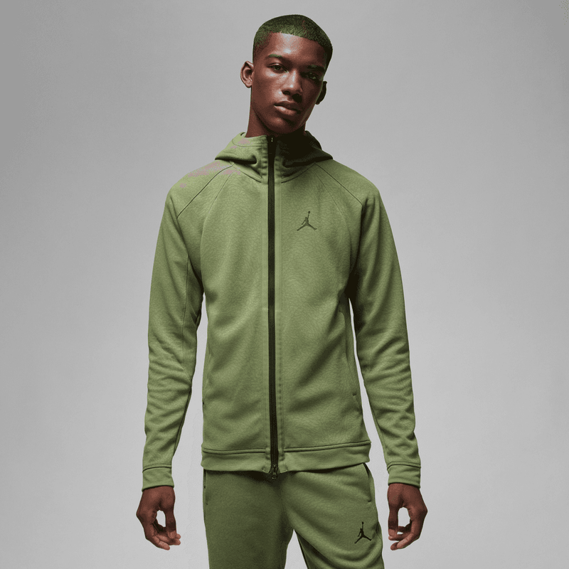 Jordan Dri-FIT Sport Men's Full-Zip Hoodie 'Olive/Black'