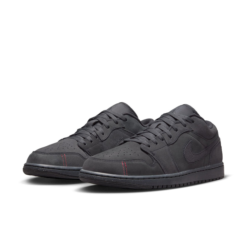 Air Jordan 1 Low SE Craft Men's Shoes 'Smoke Grey/Black/Red'