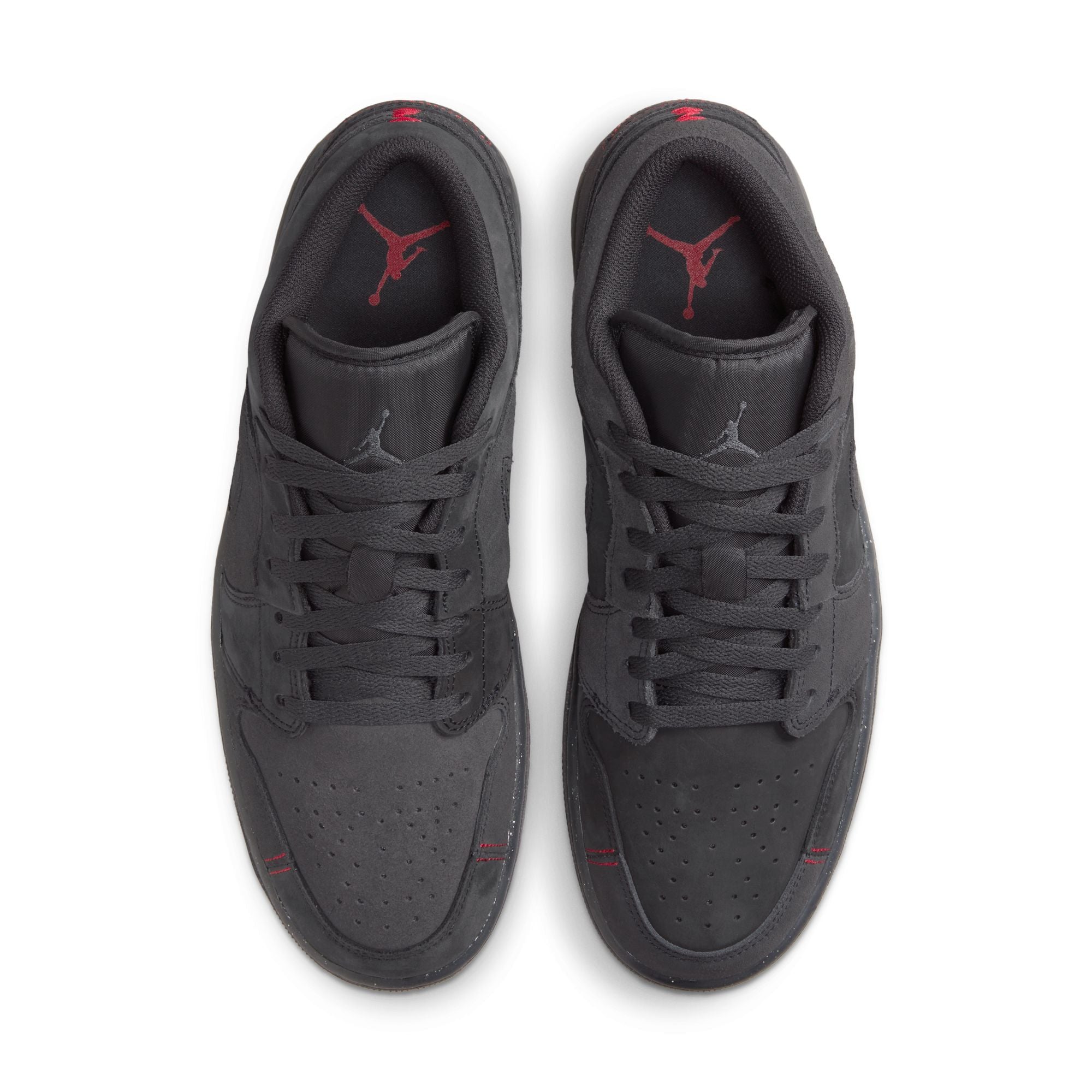 black and red jordan 1 low