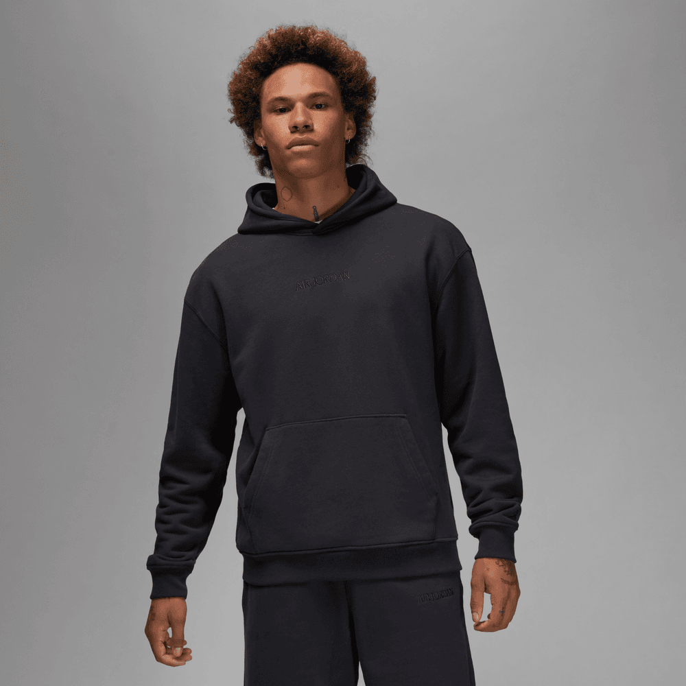 Jordan Wordmark Men's Fleece Hoodie 'Off Noir'