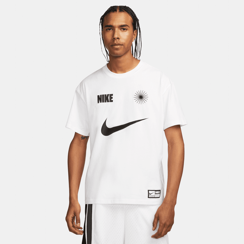 Nike Max90 Men's Basketball T-Shirt 'White/Black'