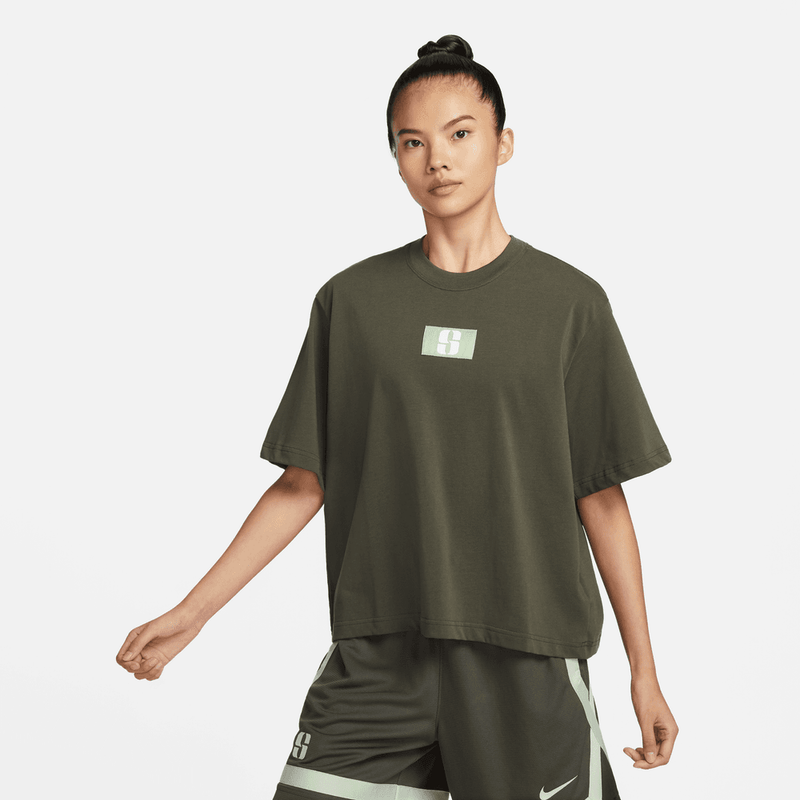 Sabrina Ionescu Sabrina Women's Boxy Basketball Tee 'Cargo Khaki'