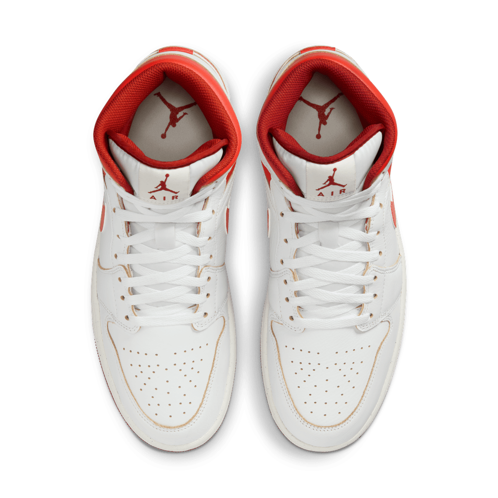 Air Jordan 1 Mid SE Men's Shoes 'White/Lobster'