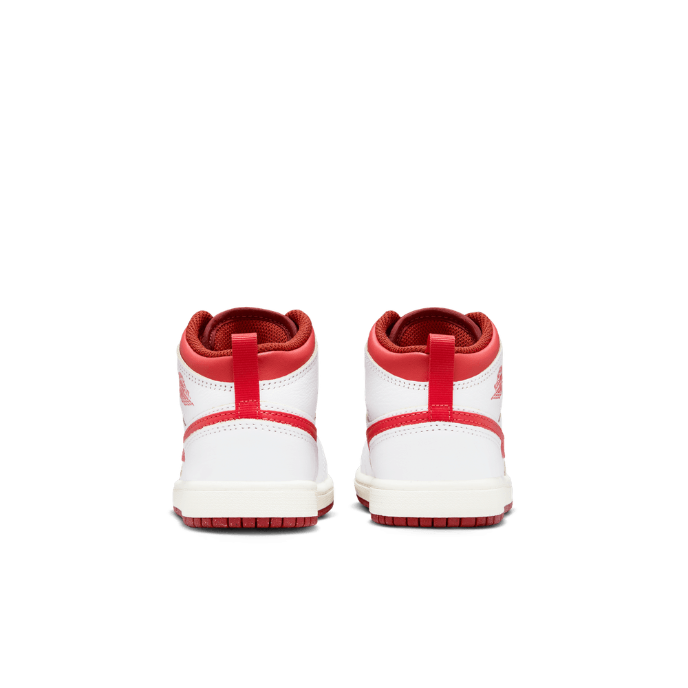 Jordan 1 Mid SE Little Kids' Shoes (PS) 'White/Lobster'