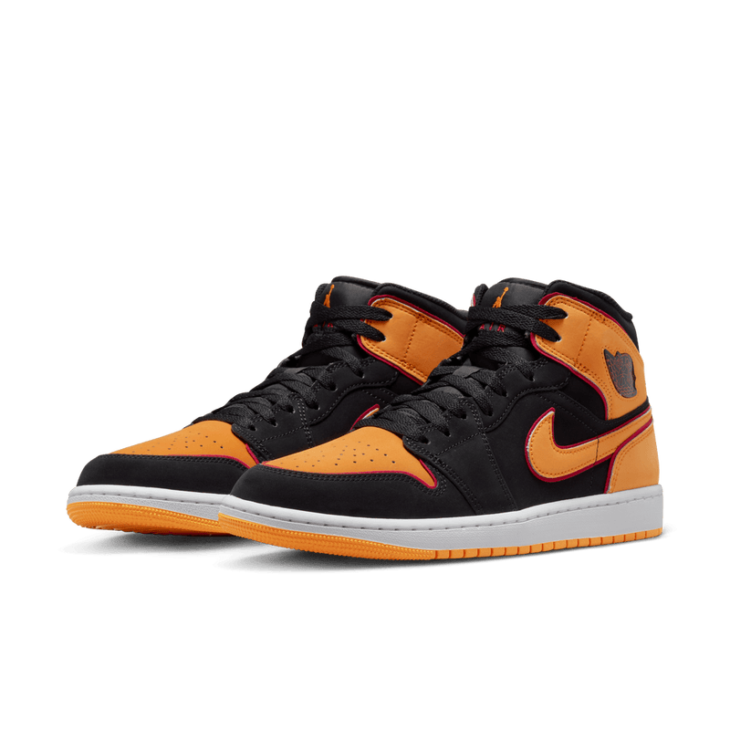 Air Jordan 1 Mid SE Men's Shoes 'Orange/Red/Black'