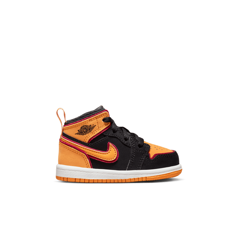 Jordan 1 Mid SE Baby/Toddler Shoes (TD) 'Black/Orange'