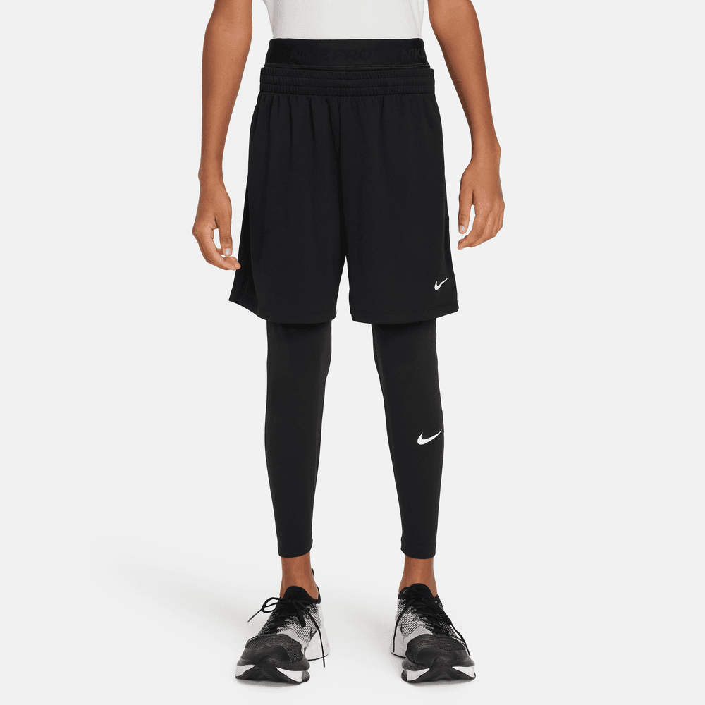 Nike Pro Dri-FIT Big Kids' (Boys') Tights 'Black/White'