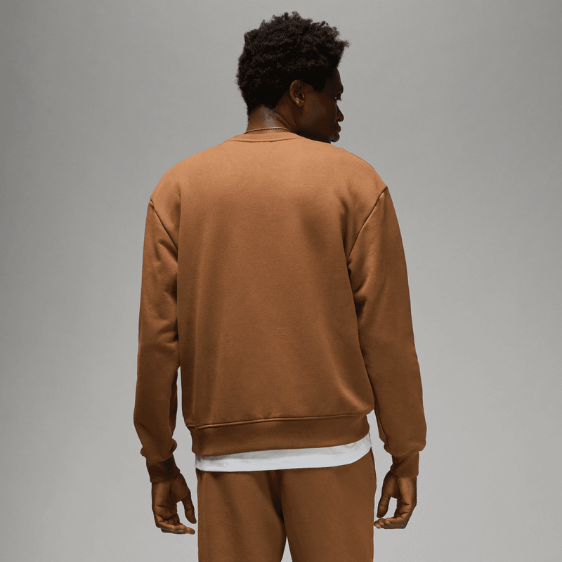 Air Jordan Wordmark Men's Fleece Crewneck Sweatshirt 'British Tan'