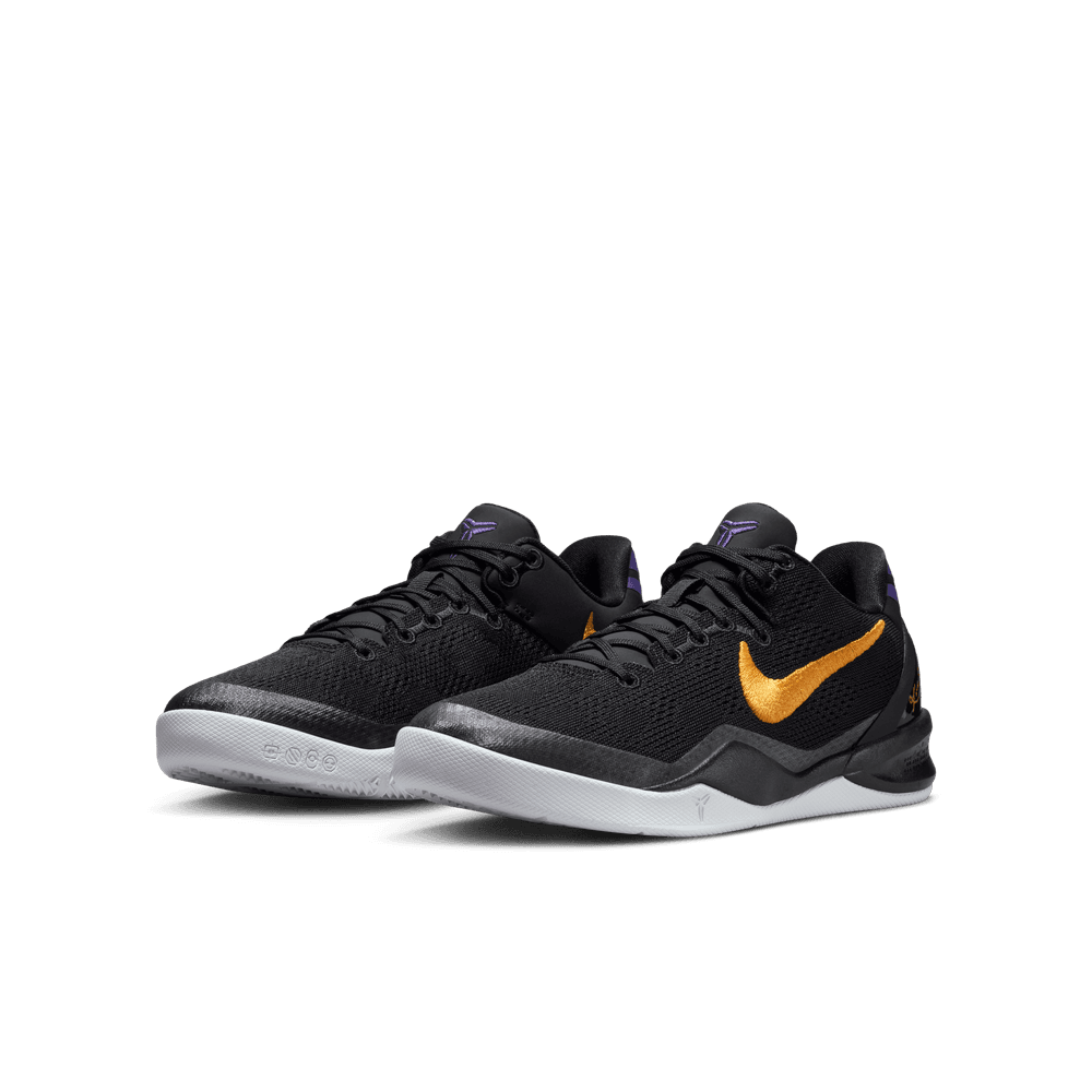 Kobe Bryant Kobe VIII Big Kids' Basketball Shoes (GS) 'Black/Gold/White'