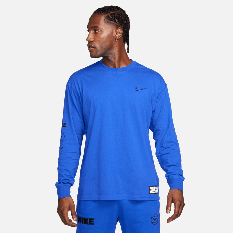 Nike Max90 Men's Long-Sleeve Basketball T-Shirt 'Royal'