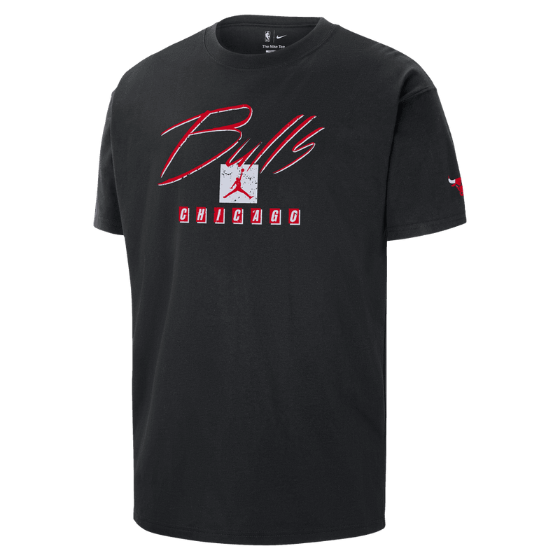 Chicago Bulls Courtside Statement Edition Men's Jordan NBA Max90 T-Shirt 'Black'