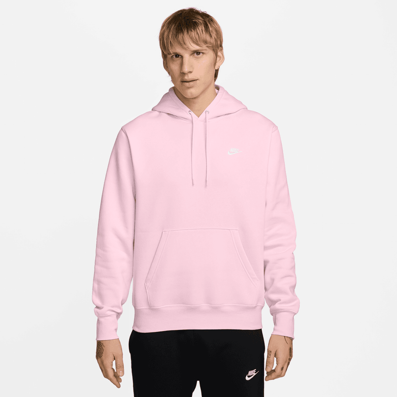 Nike Club Men's Pullover Fleece Hoodie 'Pink Foam'