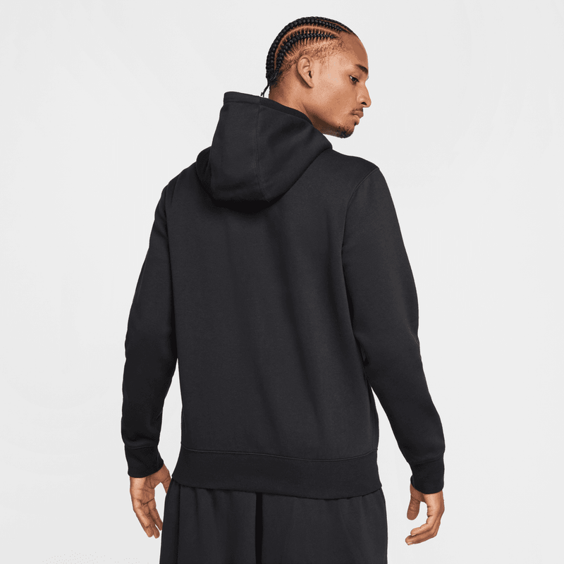 Nike Club Men's Full-Zip Fleece Hoodie 'Black'
