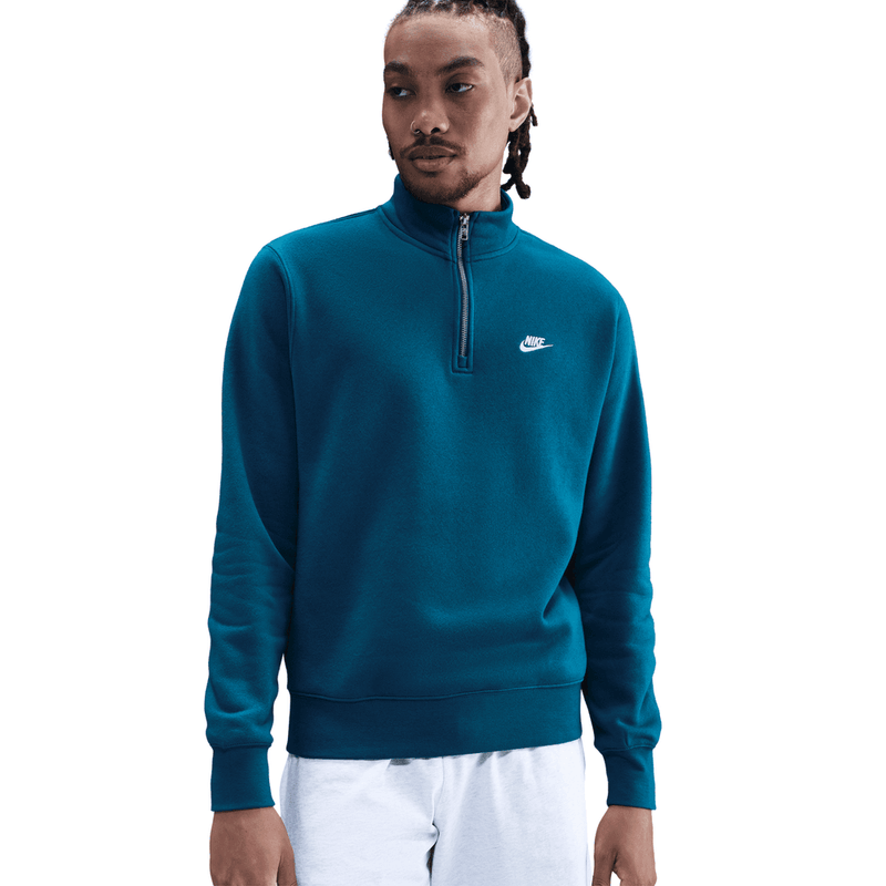 Nike Sportswear Club Men's 1/2-Zip Fleece Top 'Green Abyss'
