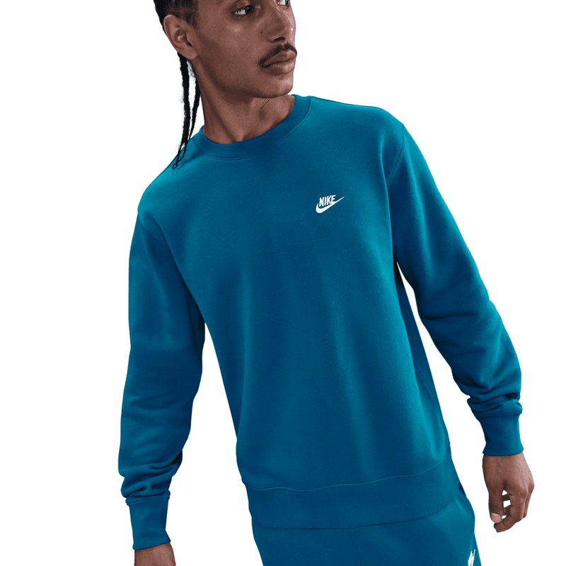 Nike Club Men's Fleece Crew 'Green Abyss'