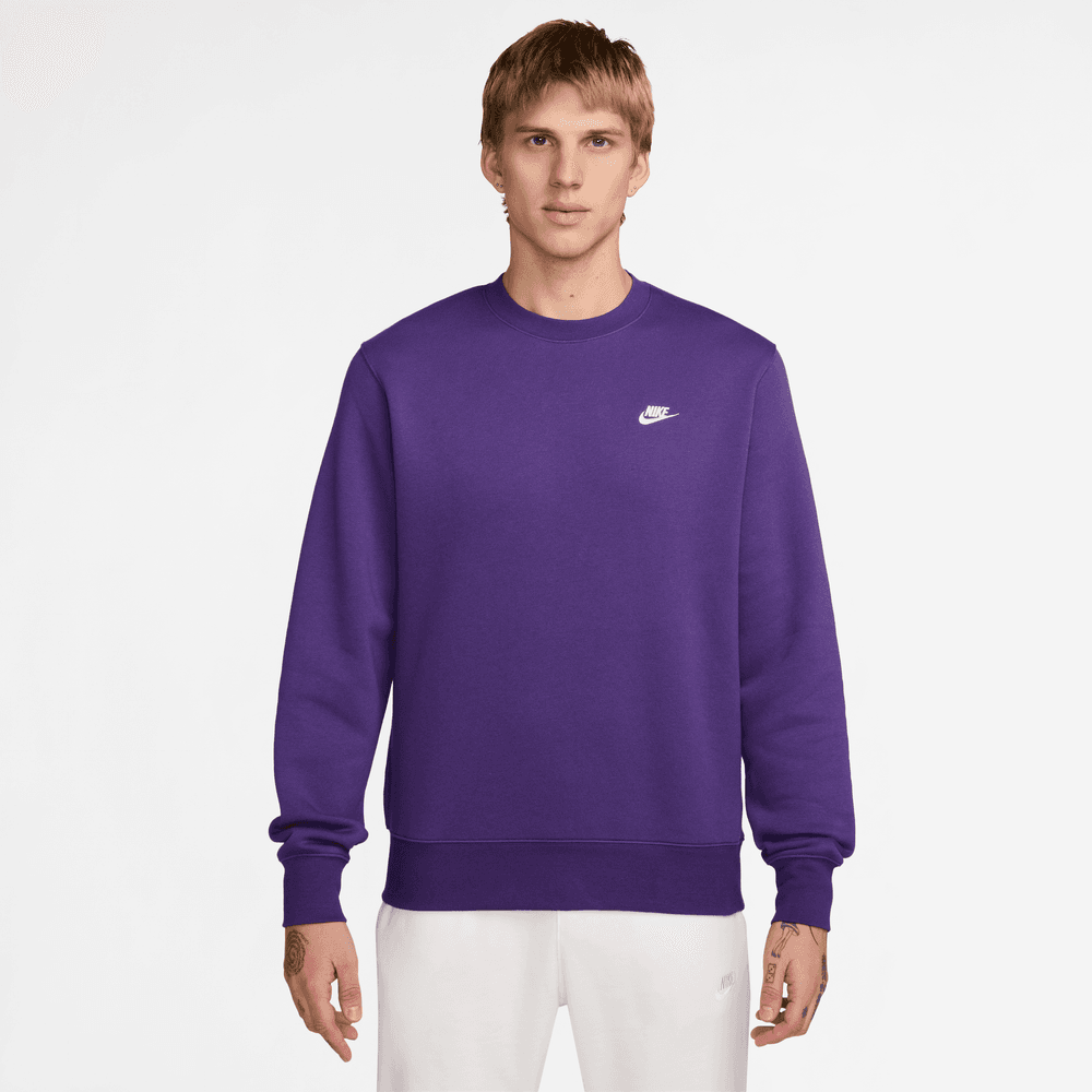 Nike Club Men's Fleece Crew 'Wild Grape'