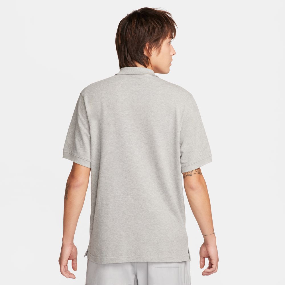 Nike Club Men's Short-Sleeve Polo 'Grey Heather/White'