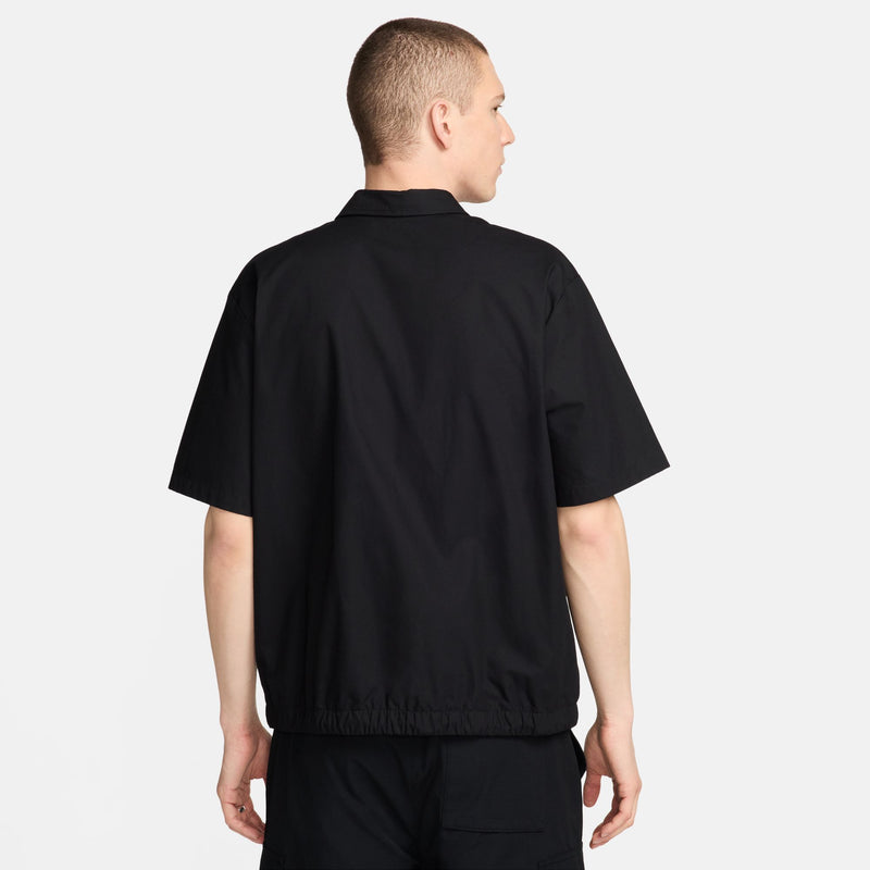Nike Club Men's Short-Sleeve Oxford Button-Up Shirt 'Black/White'