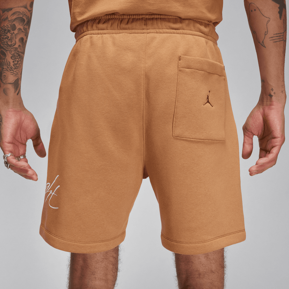 Jordan Essentials Men's Fleece Shorts 'Brown/White'