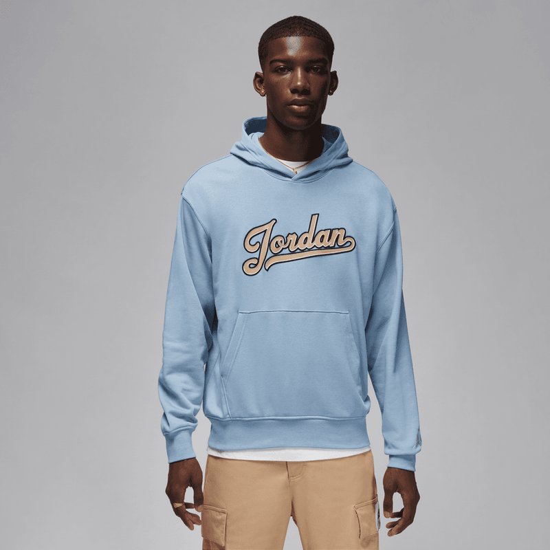 Jordan Flight MVP Men's Fleece Pullover Hoodie 'Blue Grey'