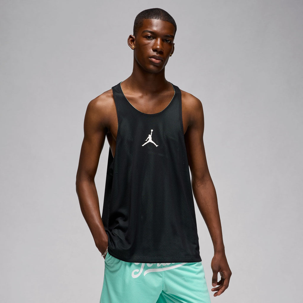 Jordan Flight MVP Men's Reversible Mesh Jersey 'Black/Emerald Rise/White'