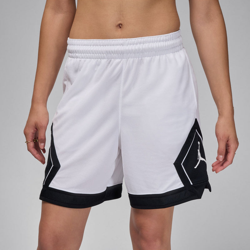 Jordan Sport Women's 4" Diamond Shorts 'White/Black'