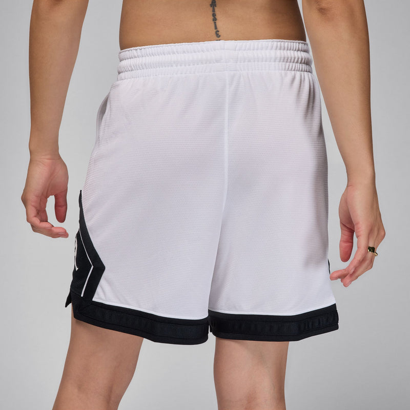 Jordan Sport Women's 4" Diamond Shorts 'White/Black'