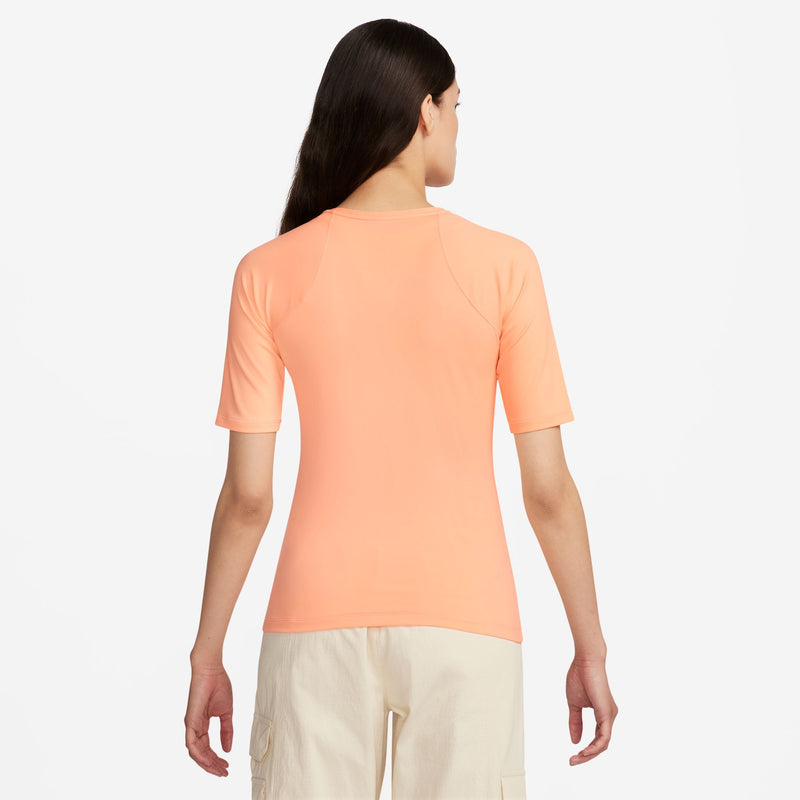 Jordan Sport Women's Double Threat Short-Sleeve Top 'Orange Pulse'