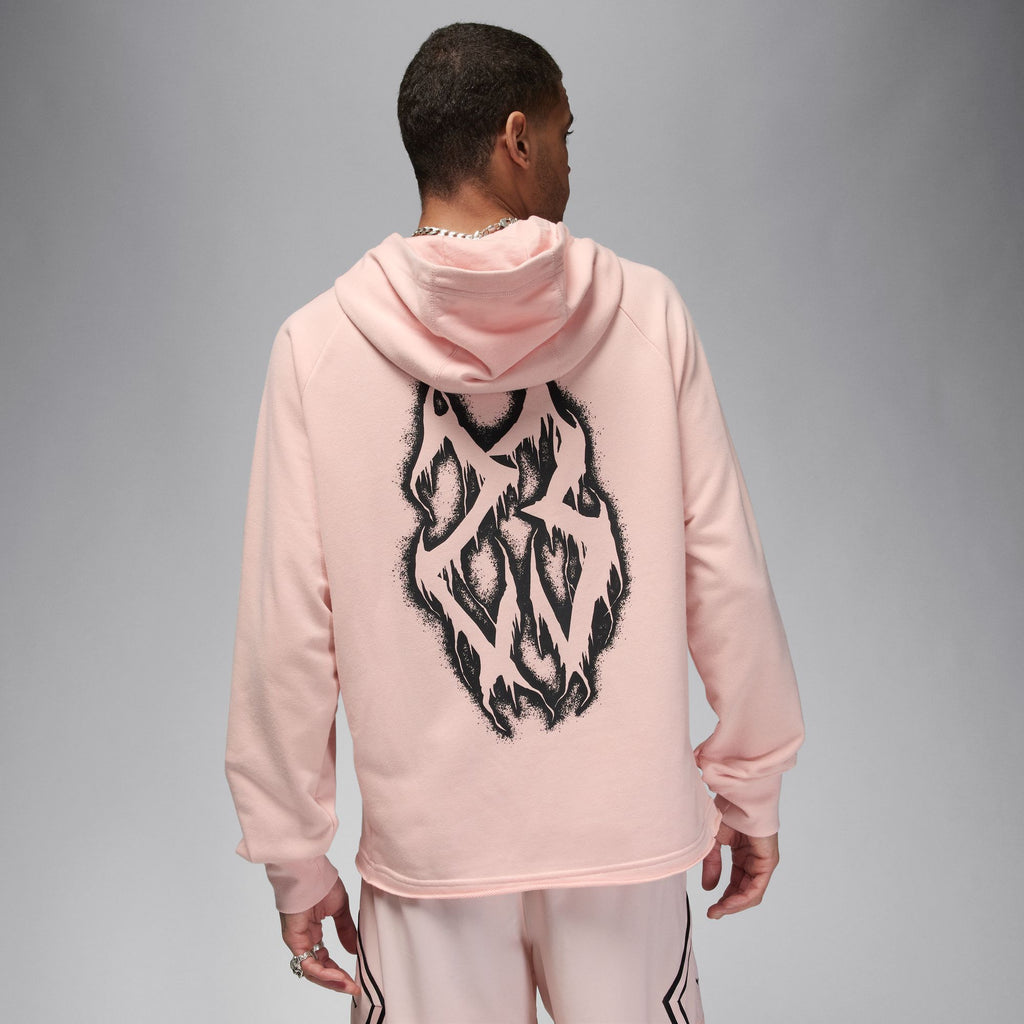 Jordan Dri-FIT Sport Men's Graphic Fleece Pullover Hoodie 'Pink/Black'