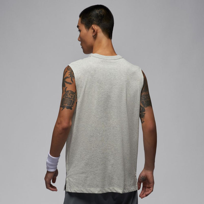 Jordan Sport Men's Dri-FIT Sleeveless Top 'Grey Heather/White'