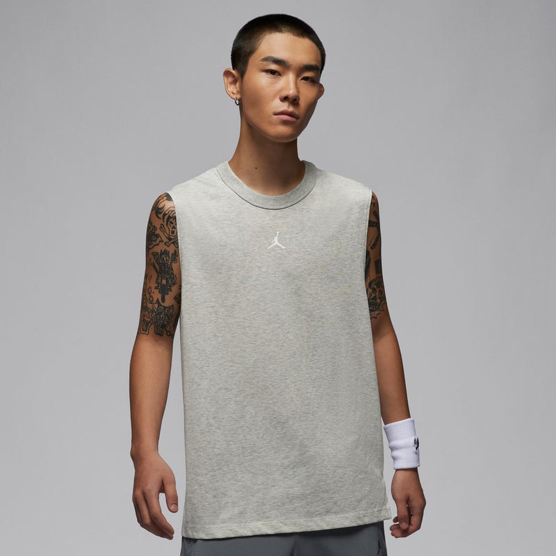 Jordan Sport Men's Dri-FIT Sleeveless Top 'Grey Heather/White'