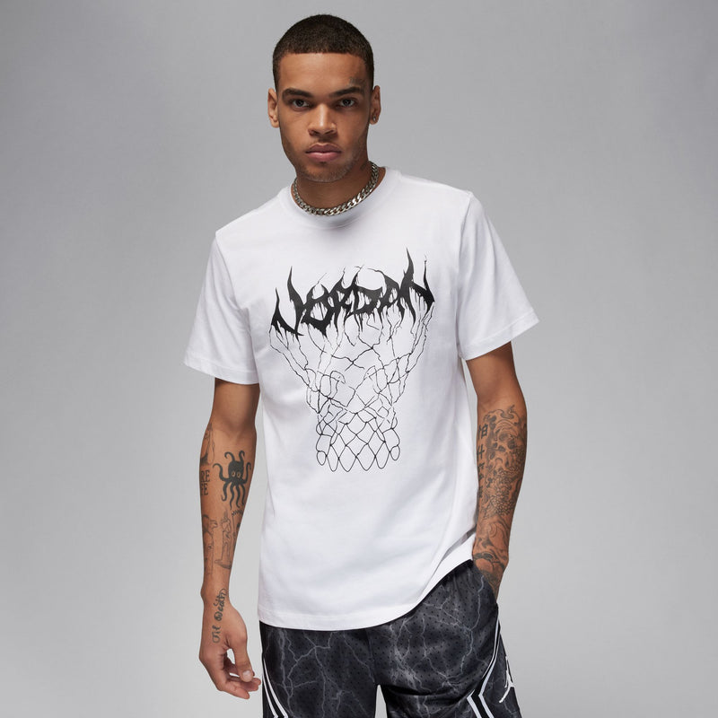 Jordan Dri-FIT Sport Men's Graphic T-Shirt 'White/Black'