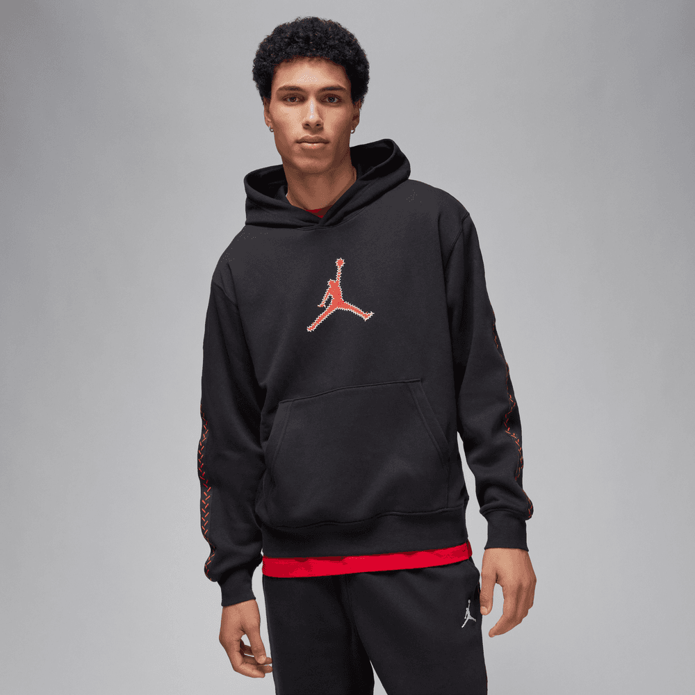 Jordan Flight MVP Men's Fleece Pullover Hoodie 'Black'