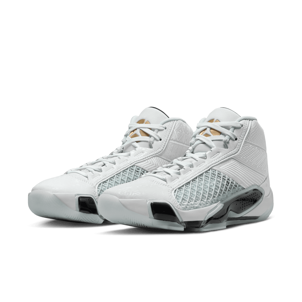 Air Jordan XXXVIII "FIBA" Basketball Shoes 'White/Gold/Platinum'