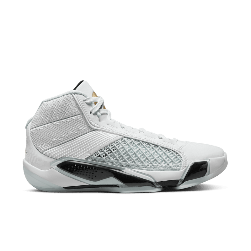 Air Jordan XXXVIII "FIBA" Basketball Shoes 'White/Gold/Platinum'